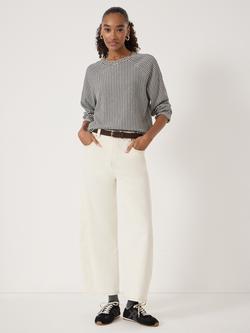 HUSH Matilda Gingham Raglan Sleeve Top, Navy Blue/White - view 2, Navy Blue/White