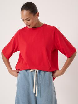 HUSH Romina Heavyweight Cotton T-Shirt, Bright Red