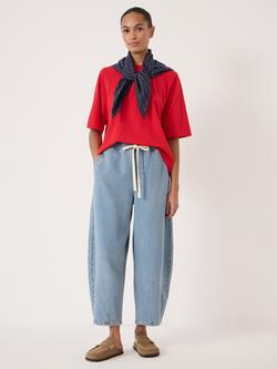 HUSH Romina Heavyweight Cotton T-Shirt - view 2, Bright Red