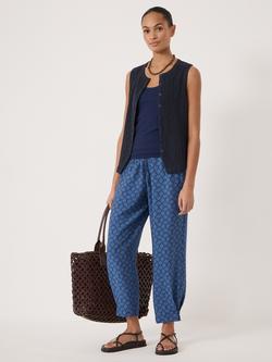 HUSH Seashell Air Flow Trousers containing LENZING™ ECOVERO™ Viscose, Seashell Navy - view 2, Seashell Navy