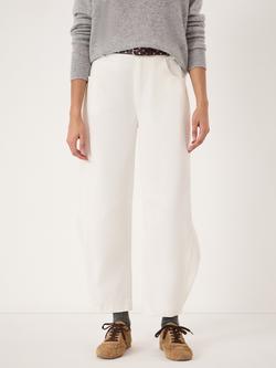 HUSH Bryce Seam Detail Barrel Leg Jeans, Off White, Off White