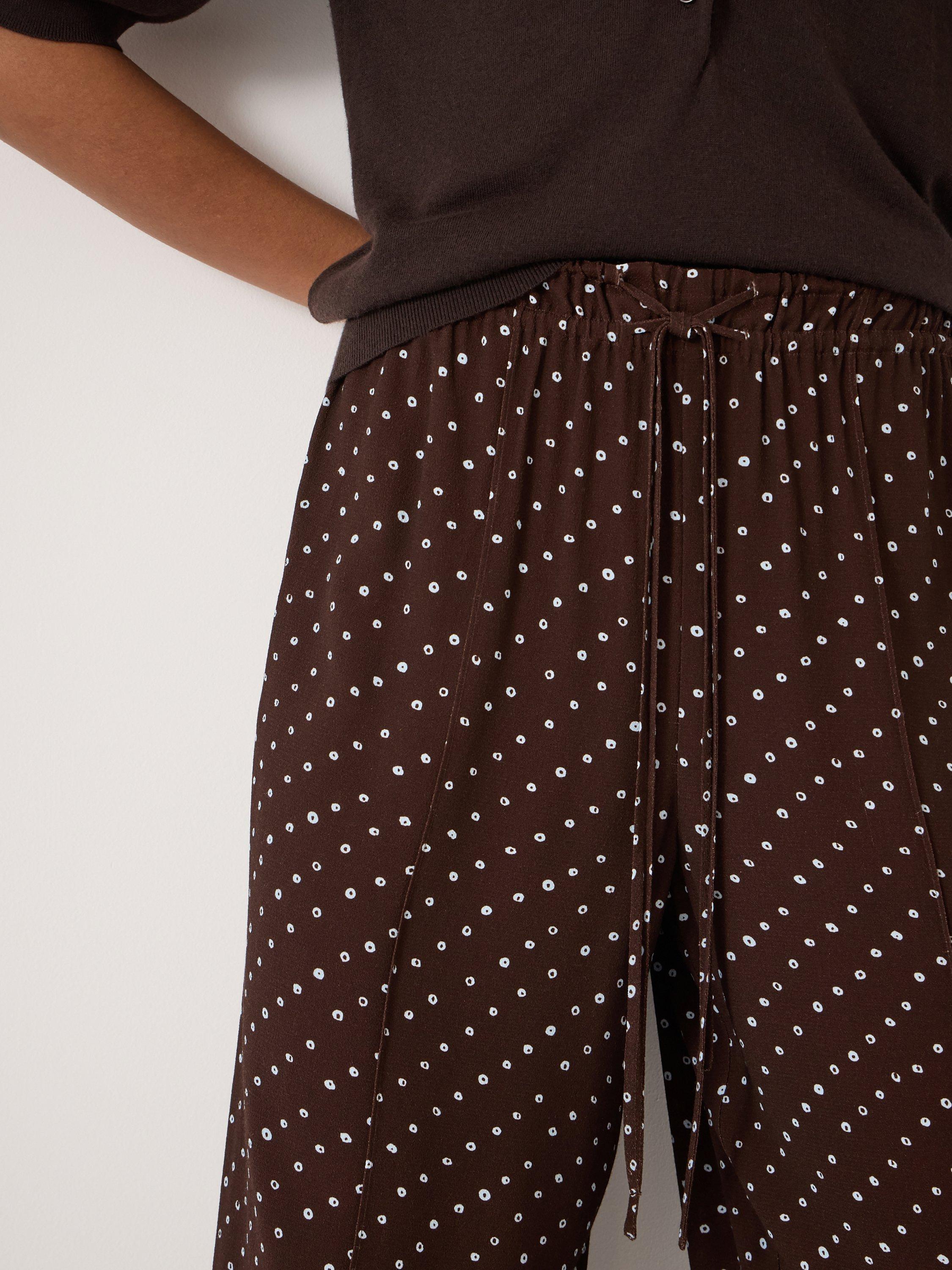 HUSH Petunia Painted Geometric Trousers containing LENZING