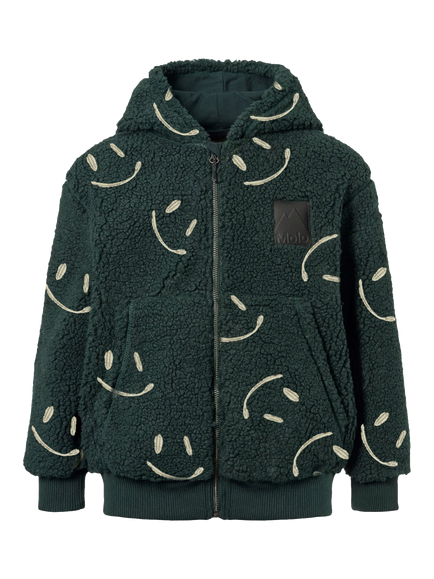Molo Kids' Hazzy Hooded Jacket, Green - view 2, Green