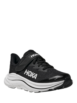 HOKA Kids' Clifton 10 Mesh Trainers, Black/White - view 2, Black/White