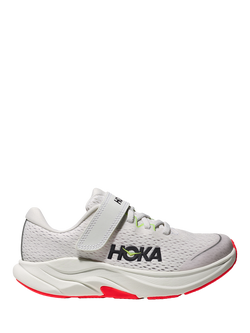 HOKA Kids' Rincon 4 Mesh Trainers, White/Neon, White/Neon
