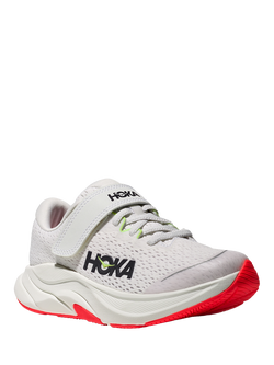 HOKA Kids' Rincon 4 Mesh Trainers, White/Neon - view 2, White/Neon