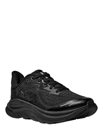 HOKA Kids' Clifton 10 Jacquard Trainers, Black - view 2, Black