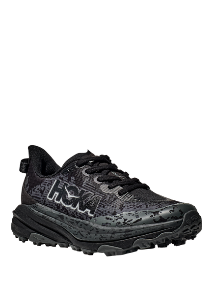 HOKA Kids' Speedgoat 6 Lace Up Mesh Trainers, Obsidian - view 2, Obsidian