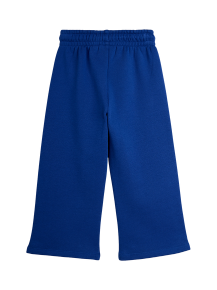 Mini Rodini Kids' Rabbit Print Wide Leg Joggers, Blue - view 2, Blue