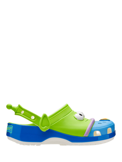 Crocs Kids' Disney Pixar Toy Story Alien Classic Clogs, Green/Blue Multi, Green/Blue Multi