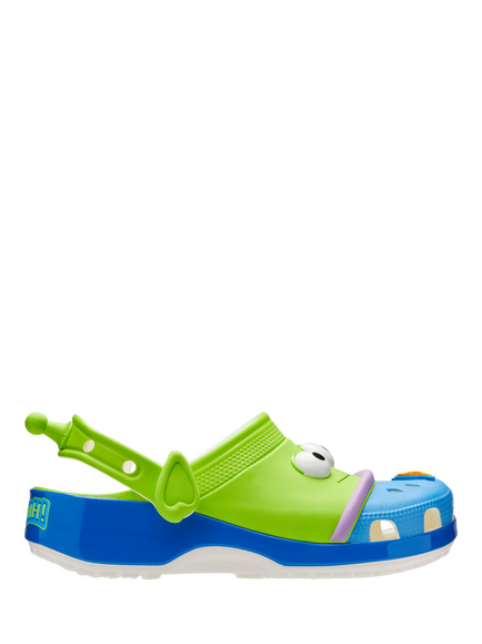 Crocs Kids' Disney Pixar Toy Story Alien Classic Clogs, Green/Blue Multi, Green/Blue Multi