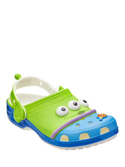Crocs Kids' Disney Pixar Toy Story Alien Classic Clogs, Green/Blue Multi - view 2, Green/Blue Multi