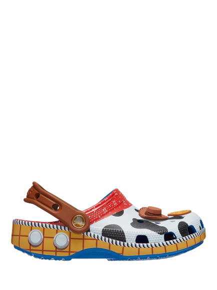 Crocs Kids' Disney Pixar Toy Story Woody Classic Clogs, Blue Jean, Blue Jean