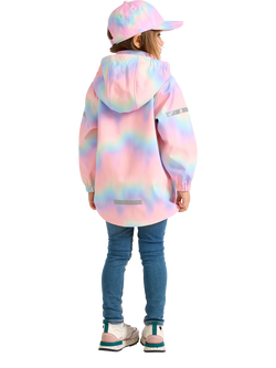 Lindex Baby Waterproof Ombre Soft-Shell Jacket, Light Pink - view 2, Light Pink