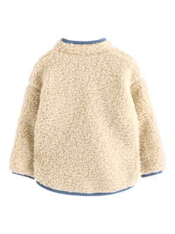 Lindex Baby Dinosaur Embroidery Outdoor Coat, Light Beige - view 2, Light Beige