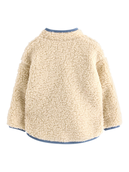 Lindex Baby Dinosaur Embroidery Outdoor Coat, Light Beige - view 2, Light Beige