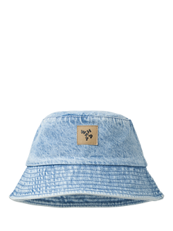 WHEAT Kids' Denim Bucket Hat, Light Blue - view 2, Light Blue
