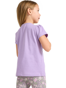 Lindex Kids' Short Sleeve Sequin Unicorn T-Shirt - view 2, Lilac