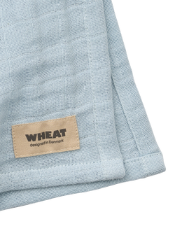 WHEAT Baby Kaya Muslin Cloth, Pack of 2, Blue/Cream - view 2, Blue/Cream