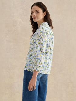 Hobbs Imelda Blouse, Ivory/Multi - view 2, Ivory/Multi