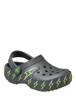 Crocs Kids' Classic Bolt Lights Clogs, Carbon - view 2, Carbon