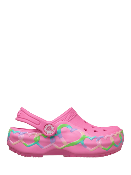Crocs Kids' Classic Heart Lights Clogs, Pink Lemonade, Pink Lemonade