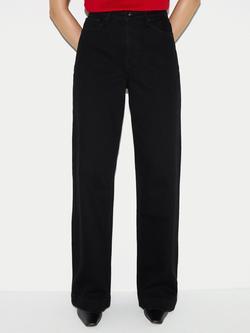 Jigsaw Balfour Wide Leg Jeans, Black
