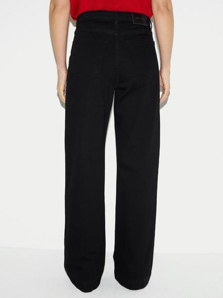 Jigsaw Balfour Wide Leg Jeans - view 2, Black