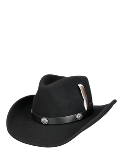 Stetson Wool Western Hat, Black, Black