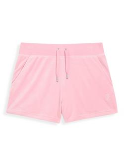 Juicy Couture Eve Velour Shorts, Juicy Pink