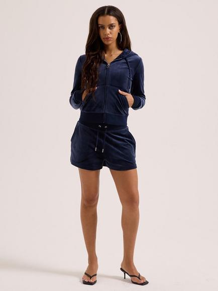 Juicy Couture Eve Velour Shorts, Night Sky