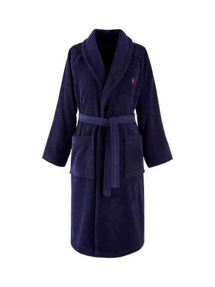 Ralph Lauren Polo Unisex Bath Robe, Navy