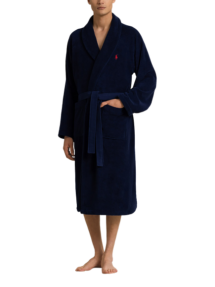 Ralph Lauren Polo Unisex Bath Robe - view 2, Navy