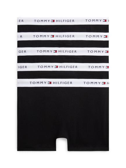 Tommy Hilfiger Kids' Cotton Blend Trunks, Pack of 5, Black - view 2, Black