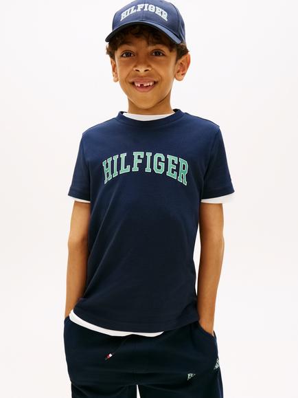 Tommy Hilfiger Kids' Varsity Short Sleeve T-Shirt, Blue
