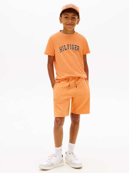 Tommy Hilfiger Kids' Varsity Short Sleeve T-Shirt - view 2, Orange
