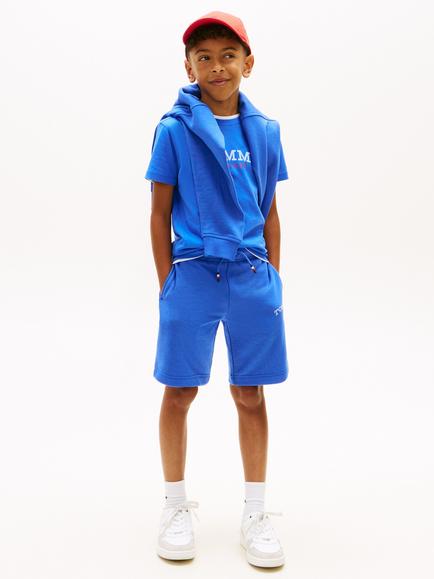 Tommy Hilfiger Kids' Monogram Logo Short Sleeve T-Shirt - view 2, Blue Mid