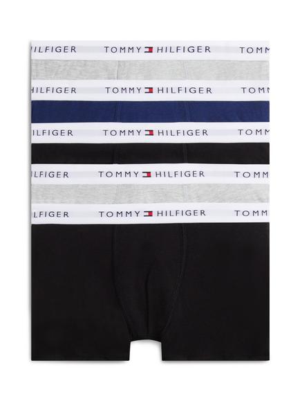 Tommy Hilfiger Kids' Cotton Blend Trunks, Pack of 5, Multi, Multi