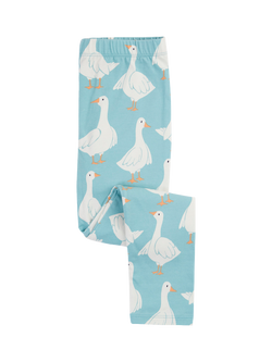 Frugi Kids' Libby Printed Leggings, Goose Gaggle, Goose Gaggle