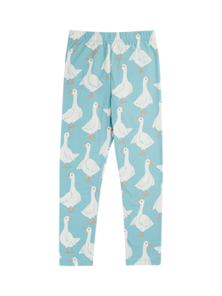 Frugi Kids' Libby Printed Leggings, Goose Gaggle - view 2, Goose Gaggle