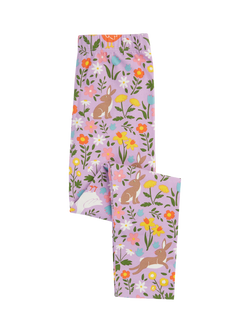 Frugi Kids' Libby Floral Print Leggings, Lupin Meadow Play, Lupin Meadow Play