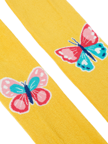 Frugu Kids' Norah Butterfly Tights, Bumblebee Butterfly - view 2, Bumblebee Butterfly