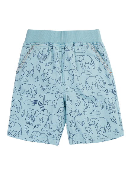 Frugi Kids' Cedar Printed Cotton Shorts, Happy Herd, Happy Herd