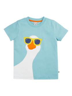 Frugi Kids' Carsen Goose T-Shirt, Lichen, Lichen