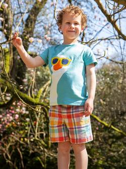 Frugi Kids' Carsen Goose T-Shirt, Lichen - view 2, Lichen