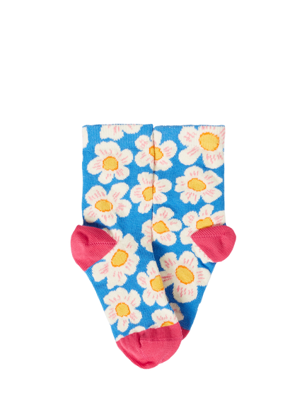 Frugi Kids' Picnic Floral Socks, Pack of 3, Picnicfloralmultipck - view 2, Picnicfloralmultipck