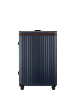 Carl Friedrik The Check-In 4-Wheel 79cm Large Suitcase, 105L, Navy