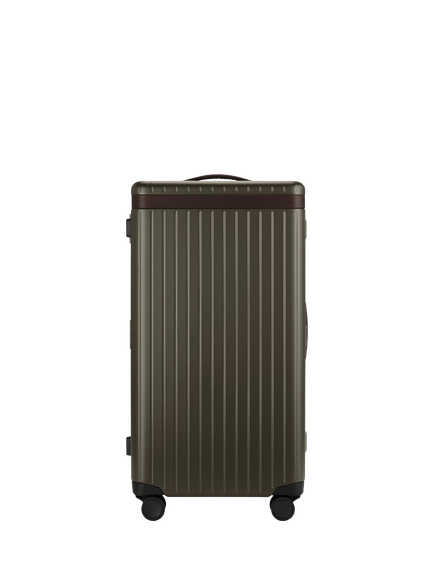 Carl Friedrik The Trunk 4-Wheel 72cm Large Suitcase, 90L, Dark Olive