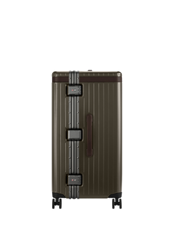 Carl Friedrik The Trunk 4-Wheel 72cm Large Suitcase, 90L - view 2, Dark Olive