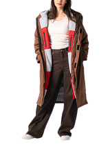 Delta Roam Beaumont Waterproof Robe, Chestnut Brown
